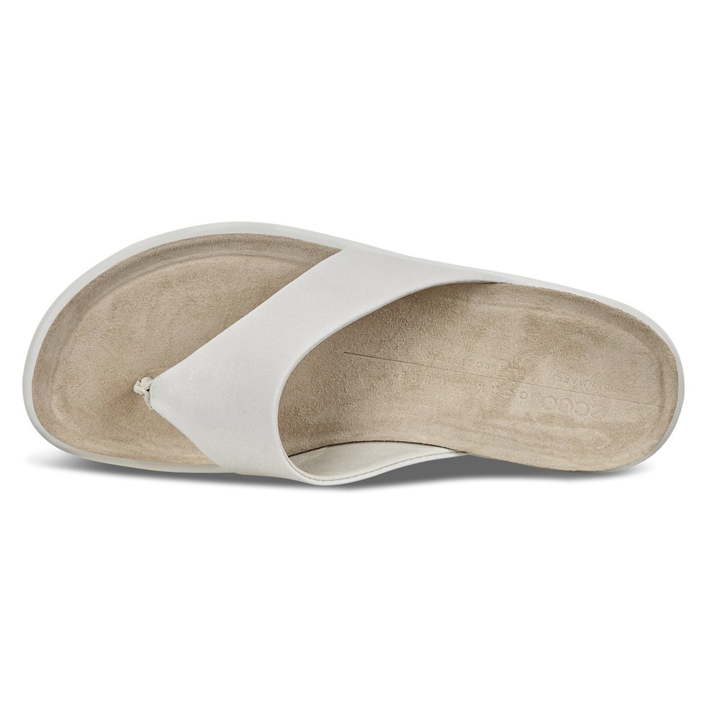 Sandalias Mujer - ECCO Corksphere Thong - Blancos - SFX718326